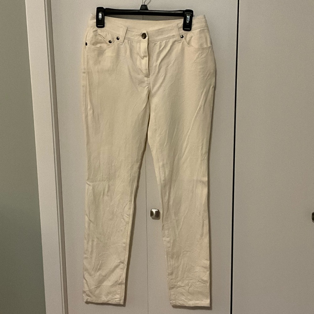 Chico's Off-White Regular Fit Pants